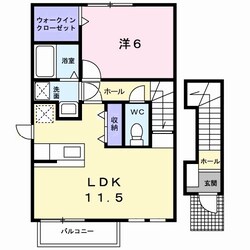 メイプレーヌ　Ｃの物件間取画像